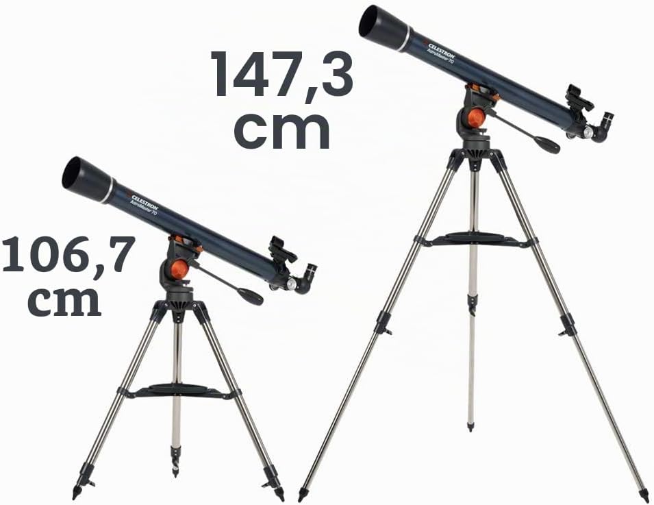 Celestron 21061 AstroMaster 70AZ Refraktorteleskop, dunkelblau AstroMaster 70 AZ Refraktor, AstroMas