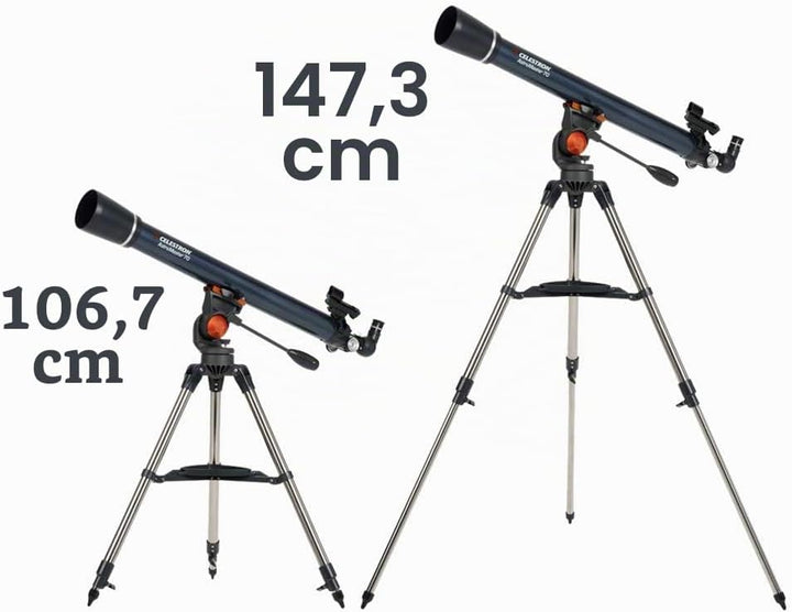 Celestron 21061 AstroMaster 70AZ Refraktorteleskop, dunkelblau AstroMaster 70 AZ Refraktor, AstroMas