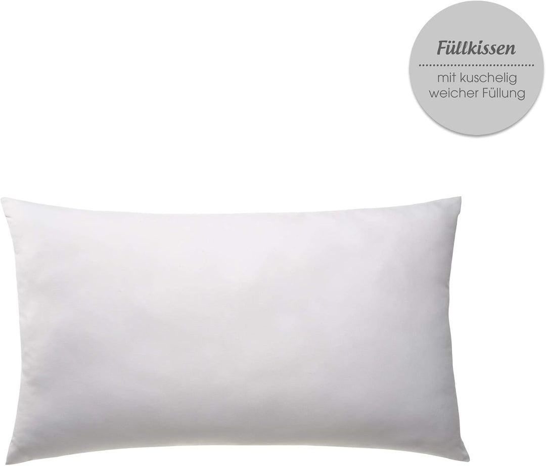 CelinaTex Xanio Dekokissen mit Innenkissen 40 x 80 cm grau Coral-Fleece Sofakissen Mikrofaser Kusche
