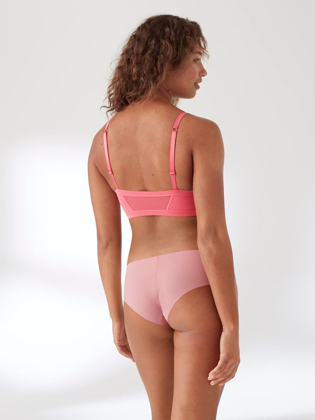 True & Co. Damen True Body Lift Scoop Adjustable Strap Bra BH XS Cactus Bloom Mesh, XS Cactus Bloom