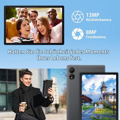 OSCAL Pad 80 WiFi Android 14 Tablet 10.51 Zoll, 18 GB RAM+256 GB ROM Speicherplatz(2TB TF),8200 mAh