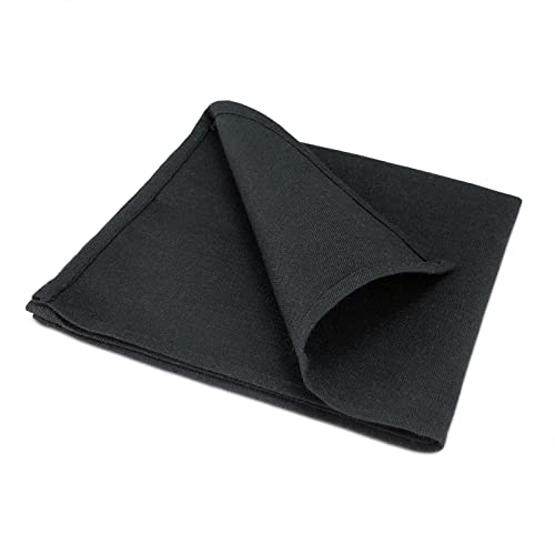 Stoffservietten, 50 Stück, Schwarz, 40x40cm, Treb X