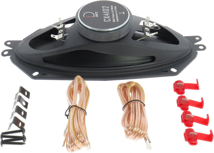 Dietz 2-Wege Stereo-Lautsprecher,Doppelschwingspule, 4 * 10, 2 * 75 W, 1 STK