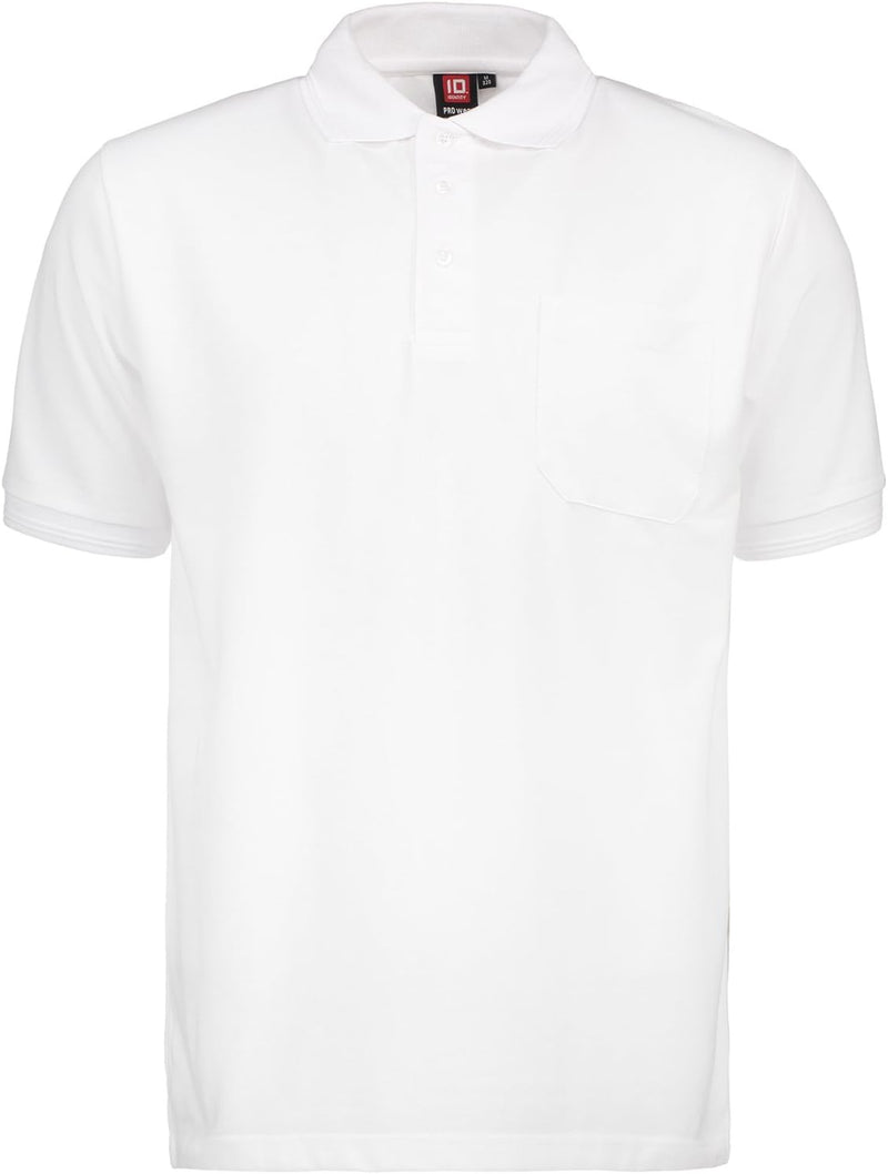 Pionier 41072-6XL Poloshirt "320 Pro Wear" mit Tasche Grösse in Weiss, 6XL