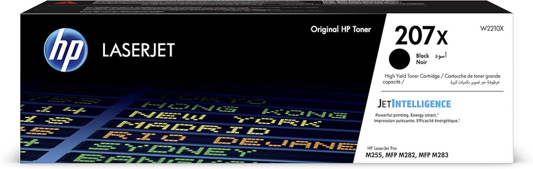 HP 207X W2210X Original Toner mit hoher Kapazität, Schwarz HP Farbe LaserJet Pro M255/M282/M283 Schw