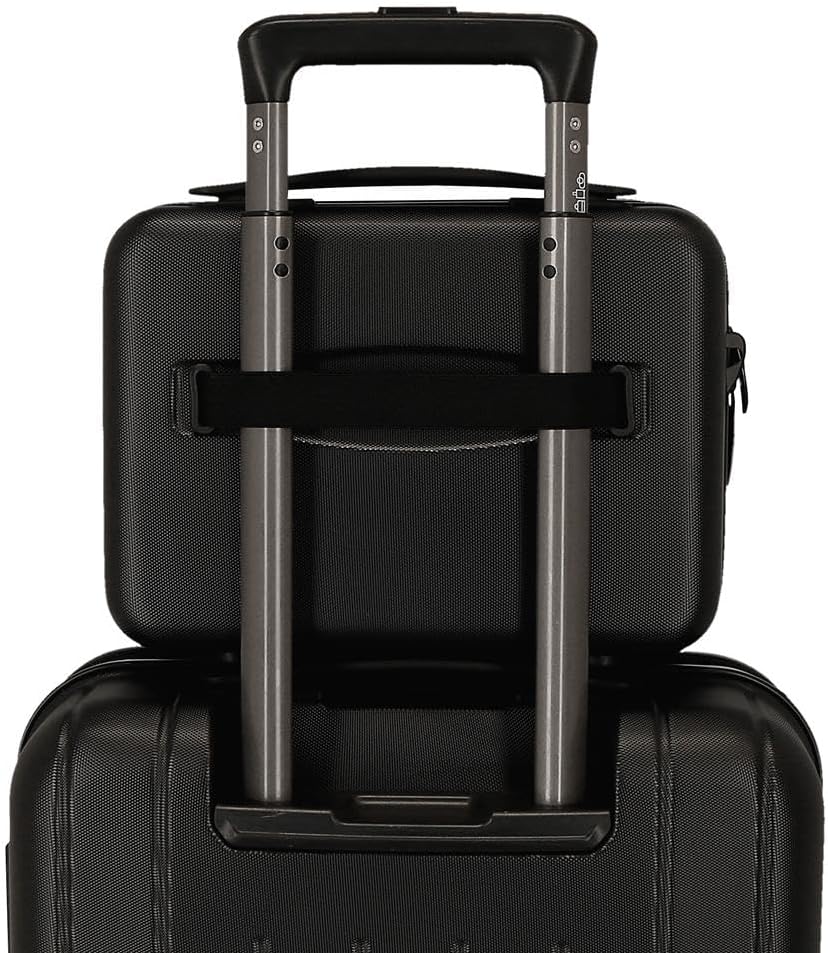 MOVOM Wood Trousse de Toilette cabine, bagage, intérieur à Deux compartiments, en ABS résistant et l