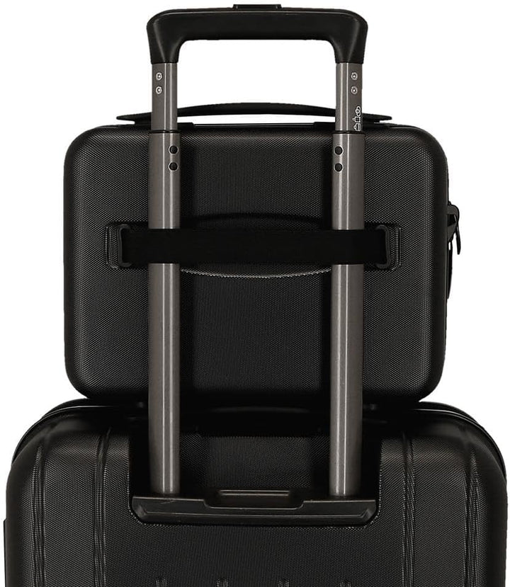MOVOM Wood Trousse de Toilette cabine, bagage, intérieur à Deux compartiments, en ABS résistant et l