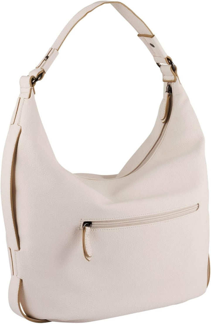 Gabor bags Malu Damen Hobo Bag Schultertasche 29 x 13 x 26 Off White, 29 x 13 x 26 Off White