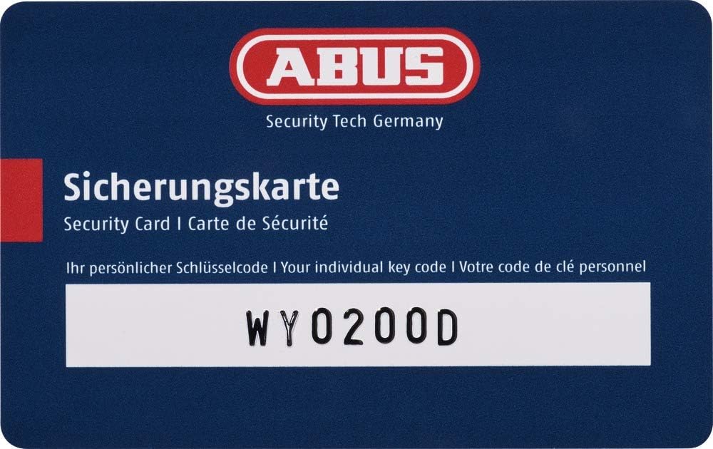 ABUS 85WY/40 vs. verschiedenschliessend / Sicherungskarte 40mm Standardbügel, verschiedenschließ