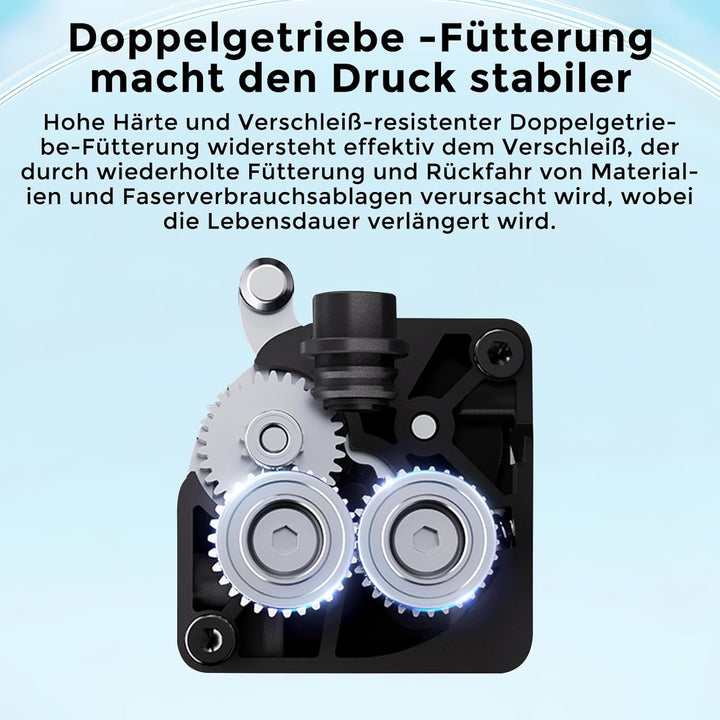 Creality Ender 5 MAX Extruder, Direktantrieb-Extruder ohne Schrittmotor, Dual-Zahnrad-Zuführung, unt