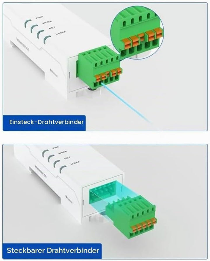 RS485-zu-Ethernet-Konverter, Winziger Serieller Server -DR134, Unterstützt UDP/HTTP/DHCP/DNSP, Modbu
