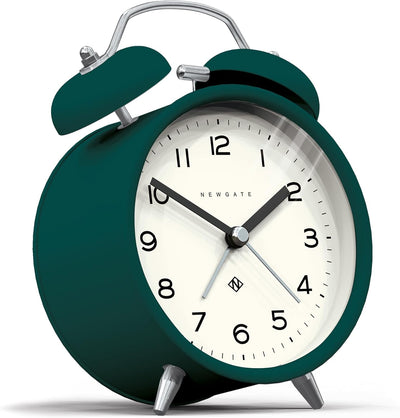 NEWGATE ® Charlie Bell Echo Alarm – Kleiner moderner Nachttischwecker – Schlafzimmerzubehör – Wecker