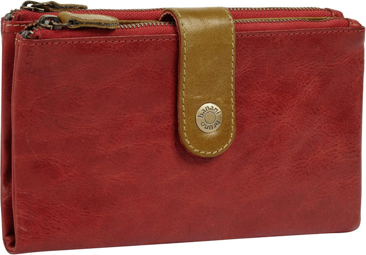 bruno banani Geldbörse Echt Leder rot Damen - 021763, Rot