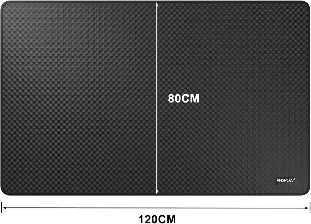 Feuerfeste Unterlage Kamin Matte Hitzeschutzmatte 120 x 80 cm Halbrunde Feuerfeste Matte für Holzofe