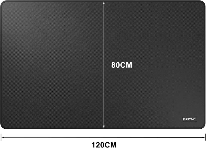Feuerfeste Unterlage Kamin Matte Hitzeschutzmatte 120 x 80 cm Halbrunde Feuerfeste Matte für Holzofe