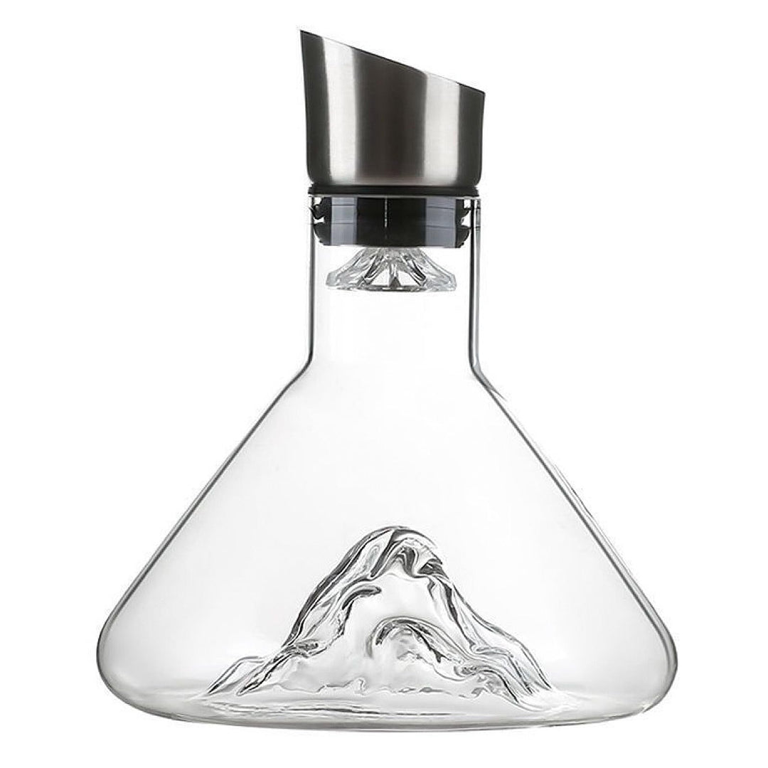 Lvpradior Wine Decanter Set with Aerator Filter, 1.5L Wine Carafe Red Wine Decanter, Lead-Free, Hand