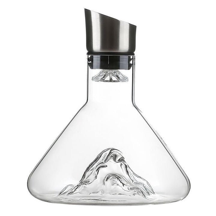 Lvpradior Wine Decanter Set with Aerator Filter, 1.5L Wine Carafe Red Wine Decanter, Lead-Free, Hand