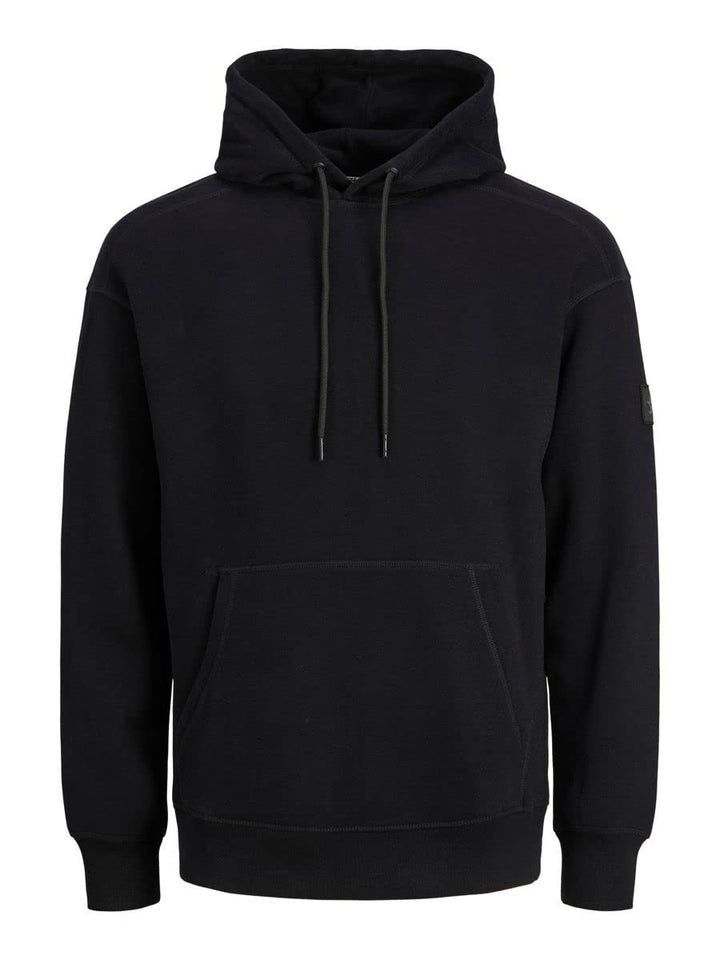 JACK & JONES Herren Jcoclassic Waffle Sweat Hood Noos Kapuzenpullover XS Schwarz, XS Schwarz