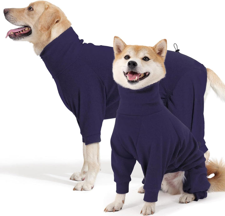 Hundemantel Winter, Warmer Fleece Hundepullover mit Beinen, Weiche Vierbeinige Hundejacke für Kleine