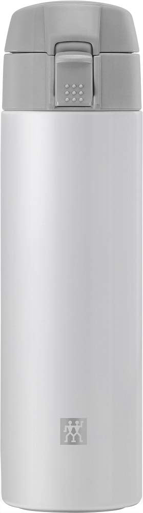 ZWILLING Thermo Thermoflasche, 450 ml, Auslaufsicher, Doppelwandisolierung, Edelstahl, Weiss Weiss 4