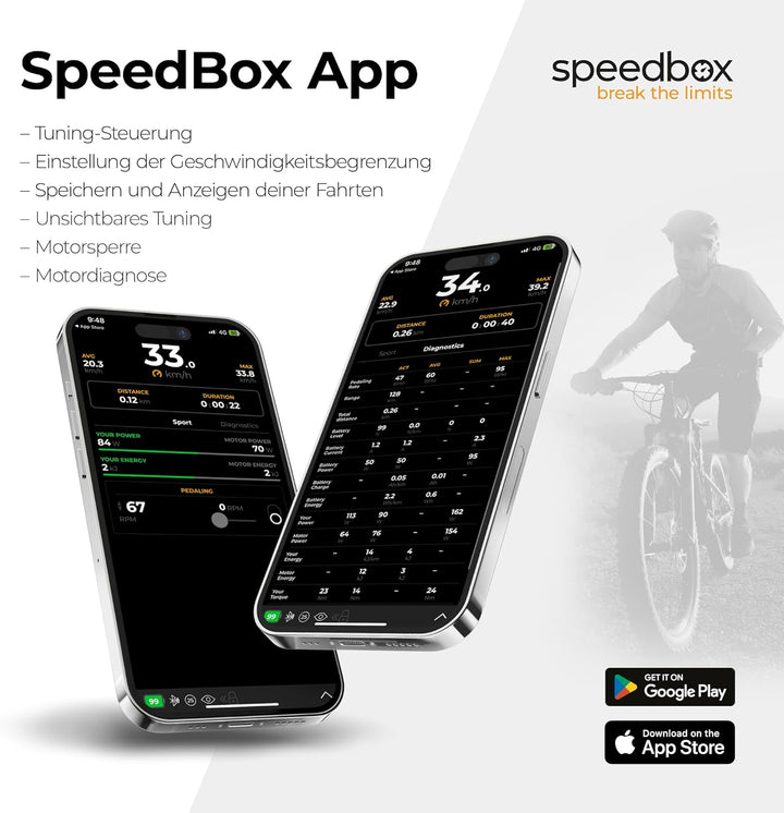 SpeedBox 3.2 B.Tuning Bluetooth-Tuning-Chip für Brose S-Mag Pro FIT Motoren – Einstellbare Geschwind