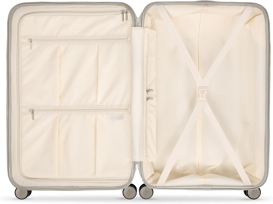 SUITSUIT Koffer Gross 76 cm - Hartschalen Reisekoffer mit Rollen - TSA-Schloss - 82 L - Natura Bleac