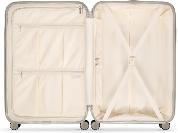 SUITSUIT Koffer Gross 76 cm - Hartschalen Reisekoffer mit Rollen - TSA-Schloss - 82 L - Natura Bleac