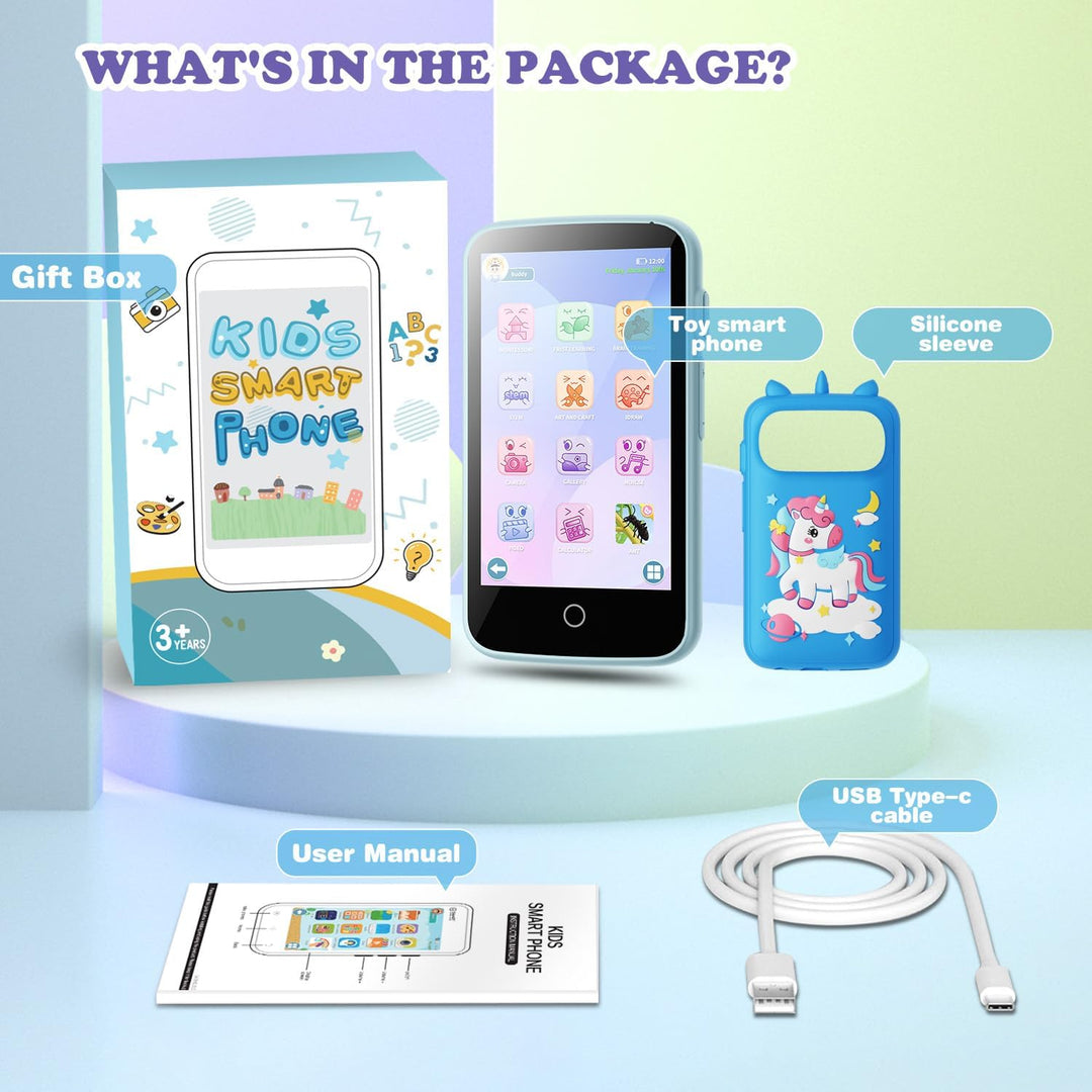 Kinderkamera, 3.97" Touchscreen Kinder Handy Smartphone Spielzeug, pädagogische Lerngeschenke für 4-