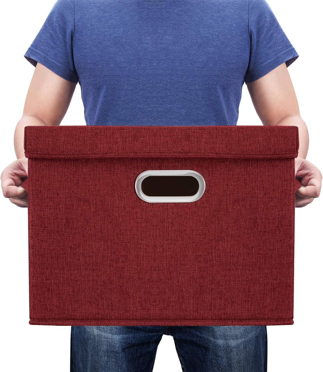 TYEERS Aufbewahrungsbox mit Deckel Gross, Stoff, Faltbare, Waschbare, Kisten Aufbewahrung mit Deckel
