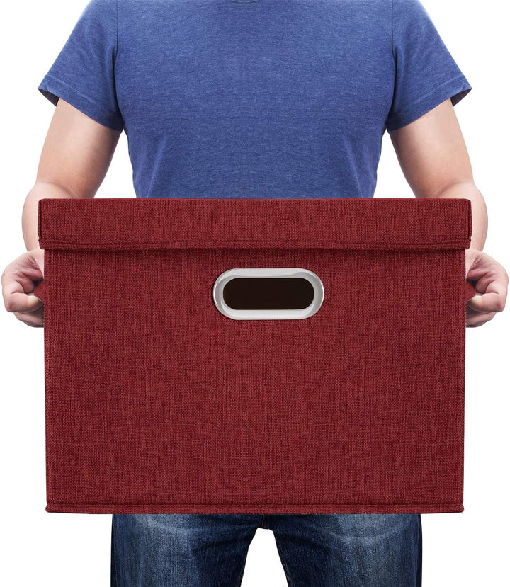 TYEERS Aufbewahrungsbox mit Deckel Gross, Stoff, Faltbare, Waschbare, Kisten Aufbewahrung mit Deckel