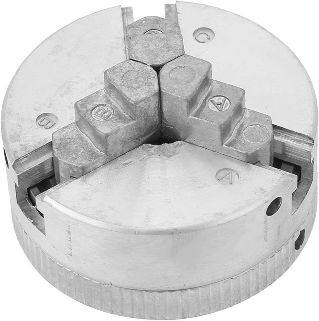 Drehfutter 3 Backen Mini Drehfutter Z011 Zubehör für Mini-Metalldrehmaschinen, M12*1 Chuck Hand Elec