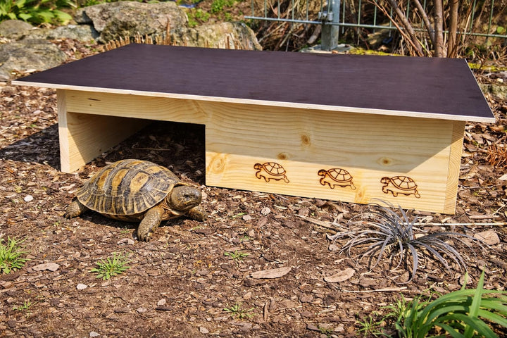 Premium Schildkrötenhaus aus 20mm Vollholz (SH14) - Schildkrötenhaus Schildkrötengehege Schildkröte