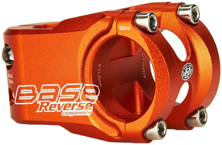 Reverse Vorbau Components Base 0° Orange 40.0 Millimeter, 40.0 Millimeter