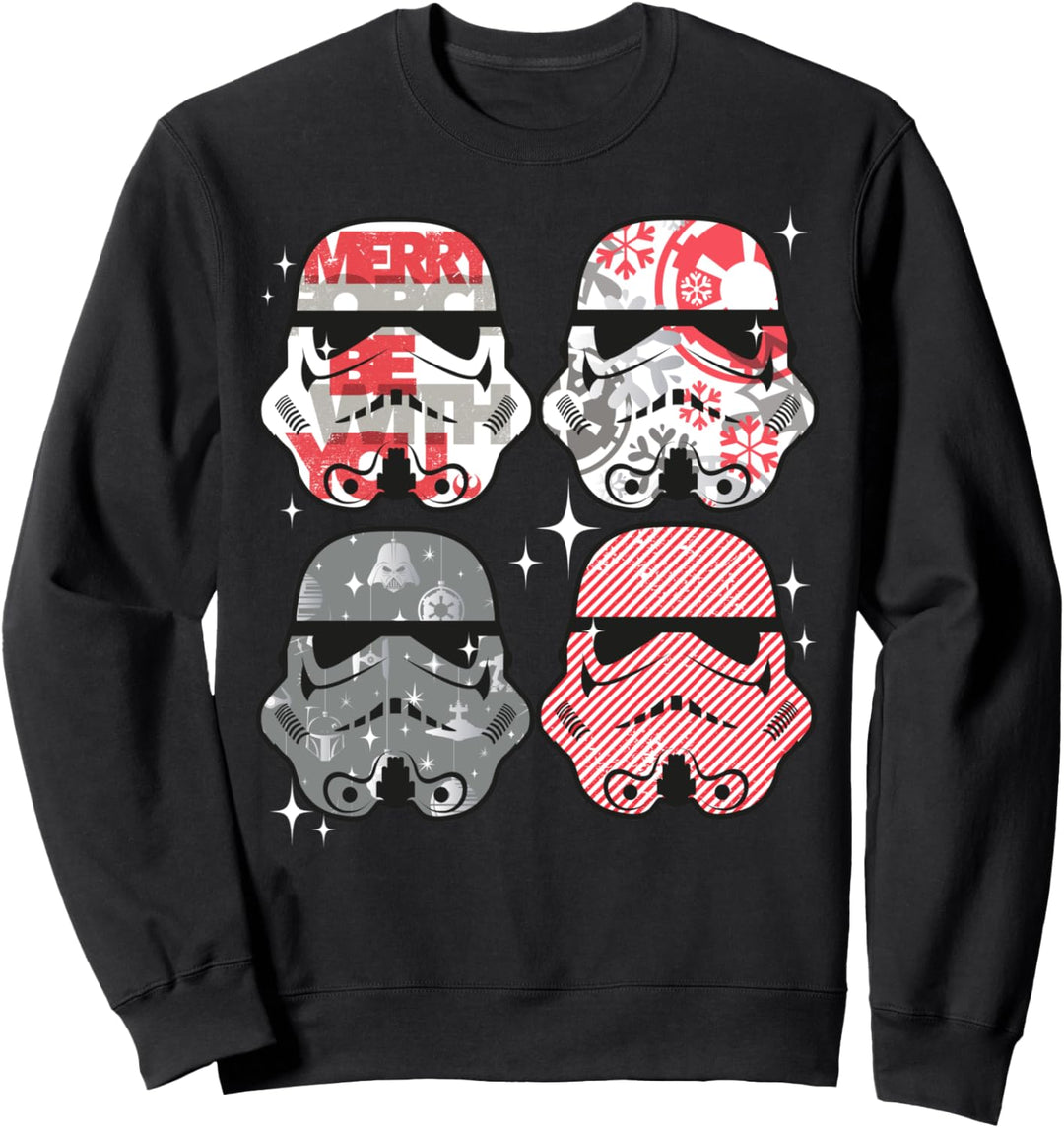 Star Wars Trooper Holiday Fill Helmet Poster Sweatshirt