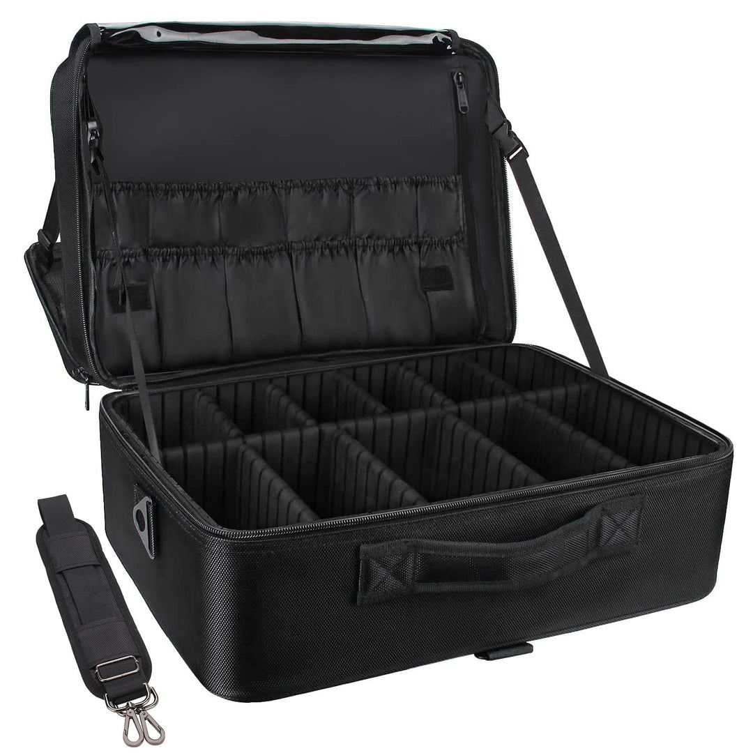 Relavel Extra Gross Make-up-Koffer, Professionelle Make-up-Tasche für Reisen & Visagisten, Tragbare