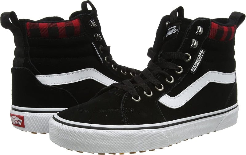 Vans Herren Filmore Hi Vansguard Sneaker 49 EU Suede Black Red Plaid, 49 EU Suede Black Red Plaid