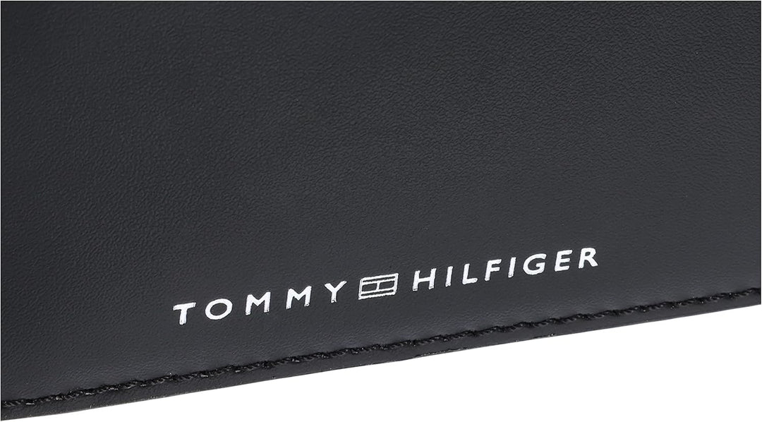Tommy Hilfiger Herren Portemonnaie TH Modern Leather CC Flap & Coin Klein , Schwarz (Black), Einheit