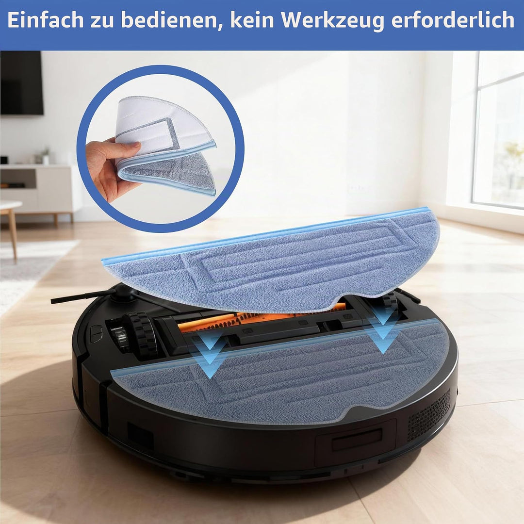 8 Stück Wischtücher für Roborock S8/S7/S7 MaxV Ultra/S7 MaxV Plus/S7 MaxV/S7 Max Ultra/S7 Pro Ultra/