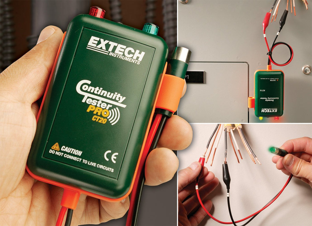 Extech Instruments CT20 Fern- und Lokal-Durchgangsprüfer, Grün Single, Single