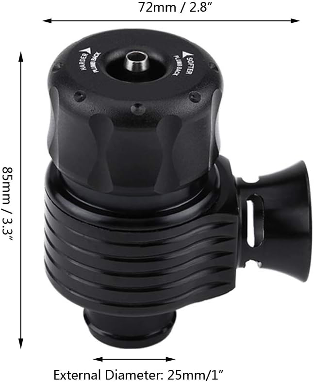 Auto Turbo Blow Off Ventil, Fydun 25mm Universal Aluminiumlegierung Auto Turbo Abblaseventil Adapter