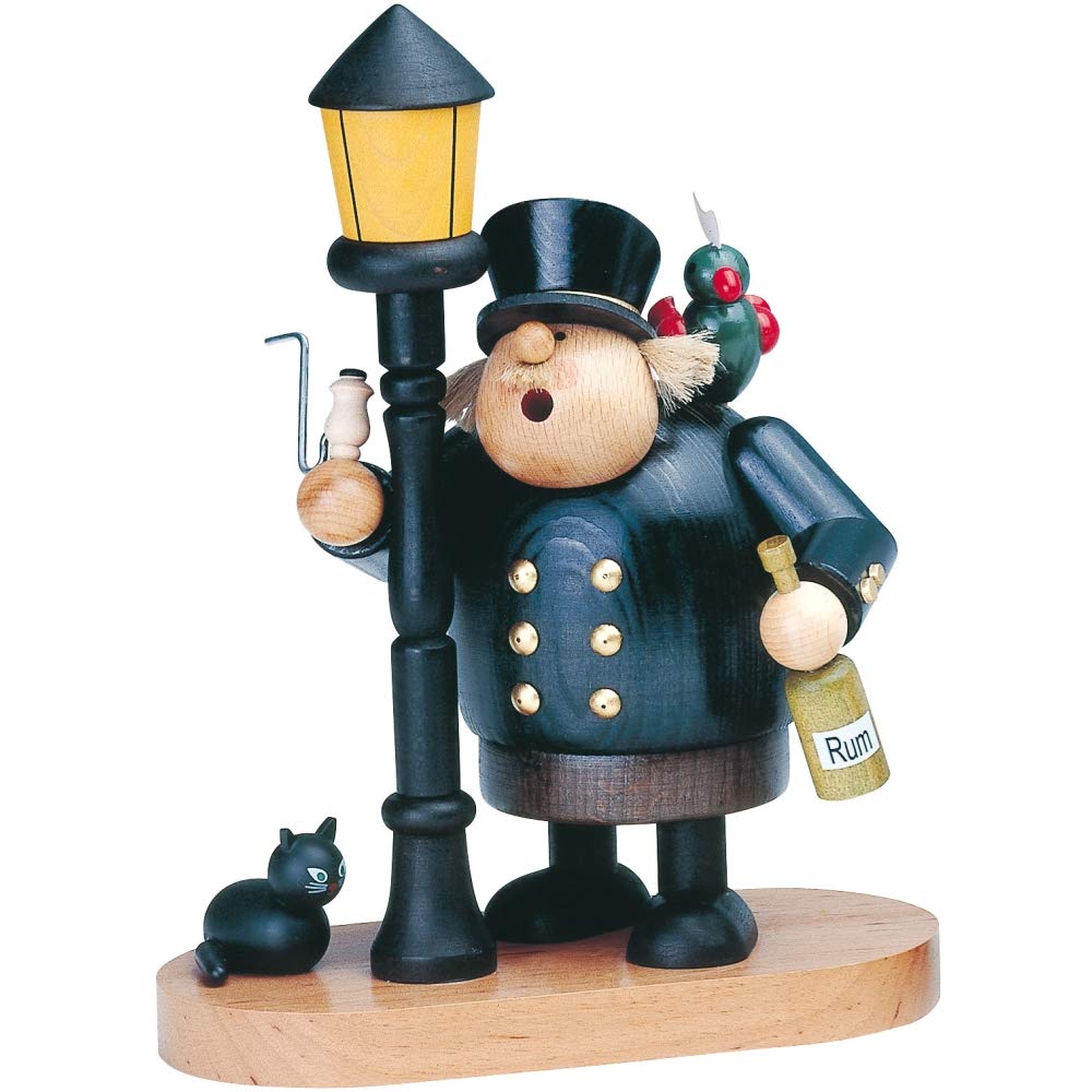 KWO Olbernhau 21528 Räuchermännchen Betrunkener Kapitän, 24 cm