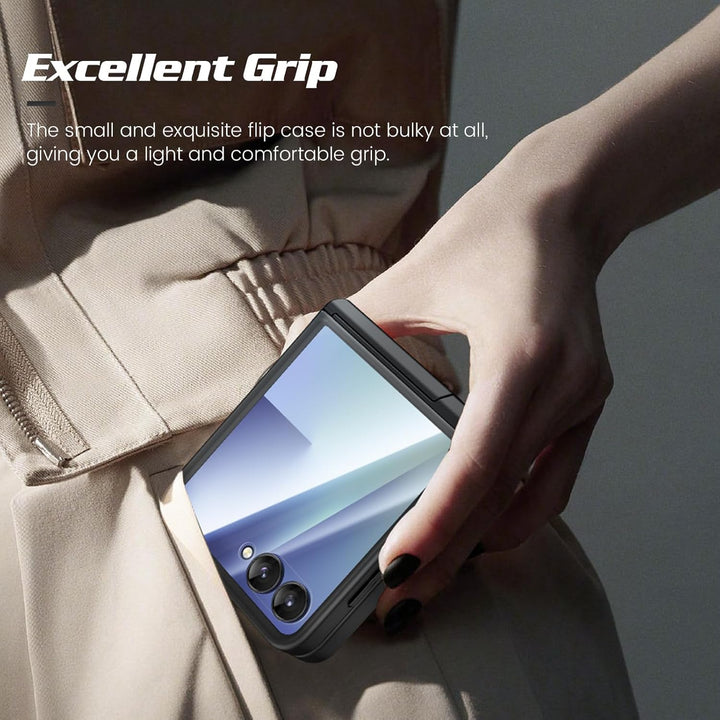 Doeshine für Samsung Galaxy Z Flip 7 Hülle [Not für Flip 7FE] mit Mag-Safe, Ständer und Displayschut