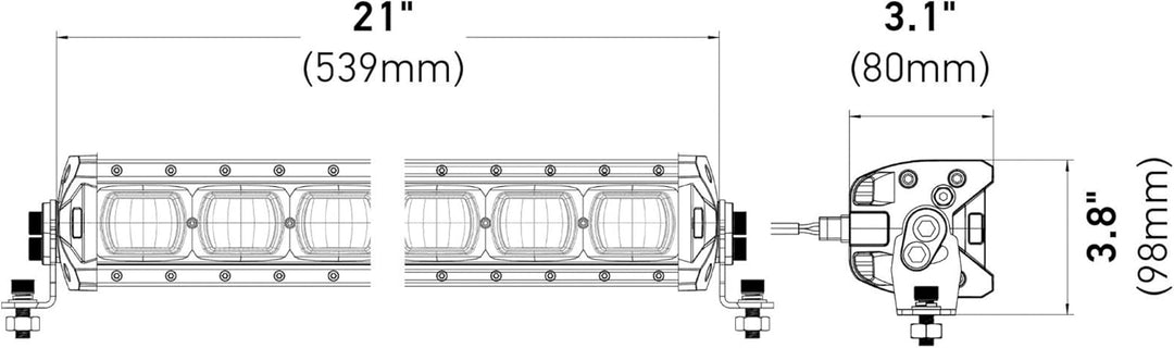 HELLA - LED-Arbeitsscheinwerfer - Valuefit Lightbar LBX-540 - 12/24V - 1GJ 360 002-002 Breite 54cm 3