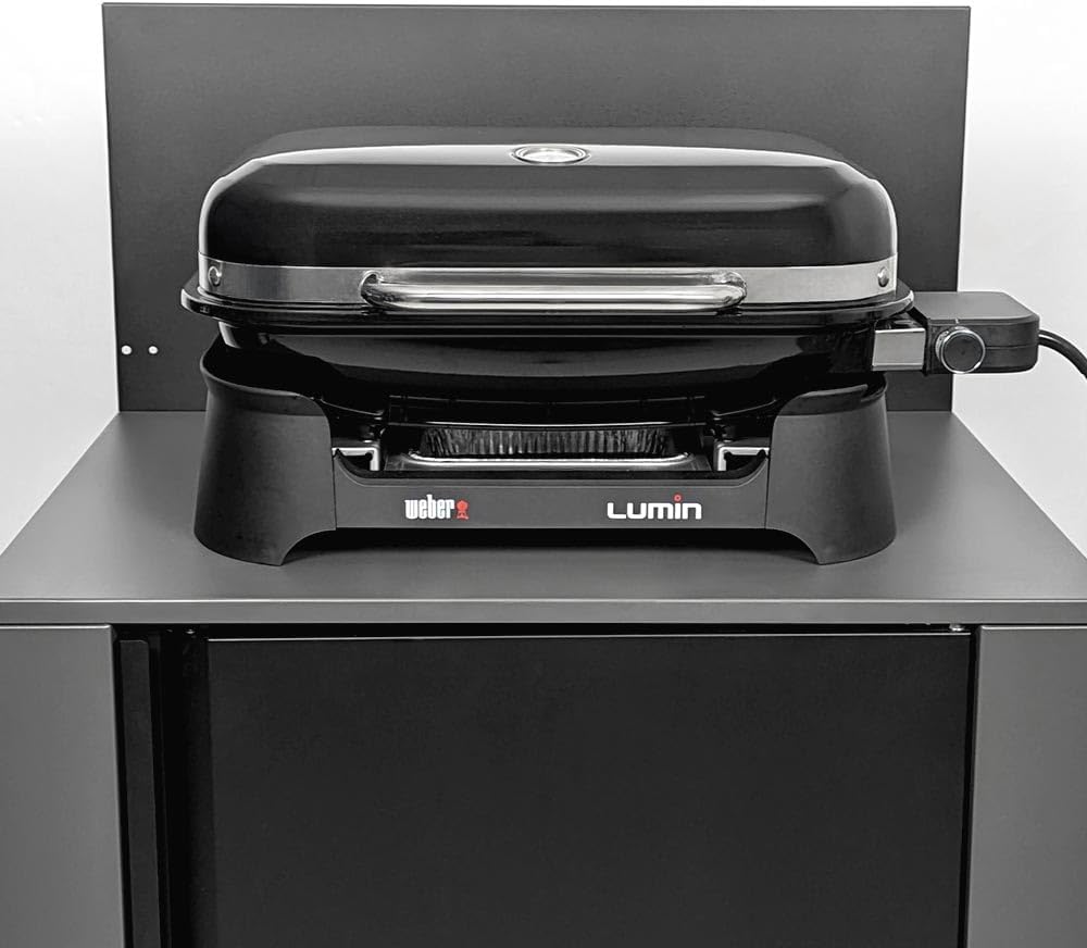 Weber Elektrischer Grill Lumin, Schwarz