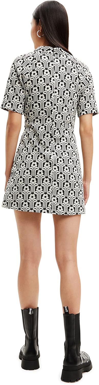 Desigual Damen Casual Dress M Schwarz, M Schwarz