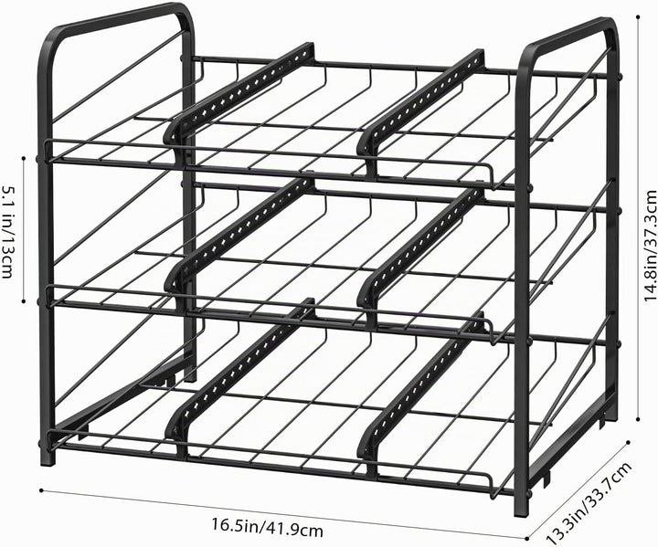 2er-Set Dose Organizer für Pantry 3 Etagen stapelbarer Dosenspender Dose Rack Organizer halten bis z