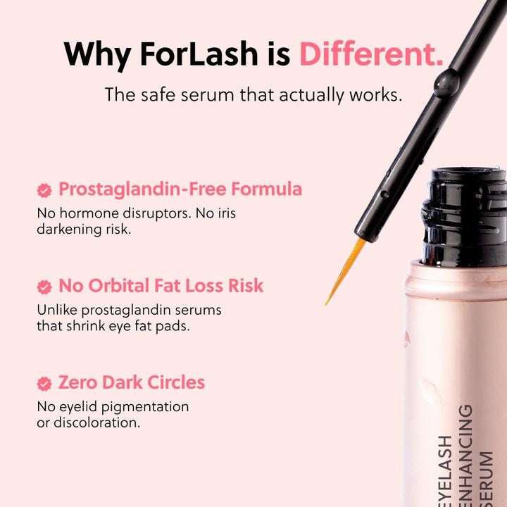 ForChics ForLash Eyelash Growth Serum - Enhancement Lash Booster For Fuller, Thicker, and Longer Eye