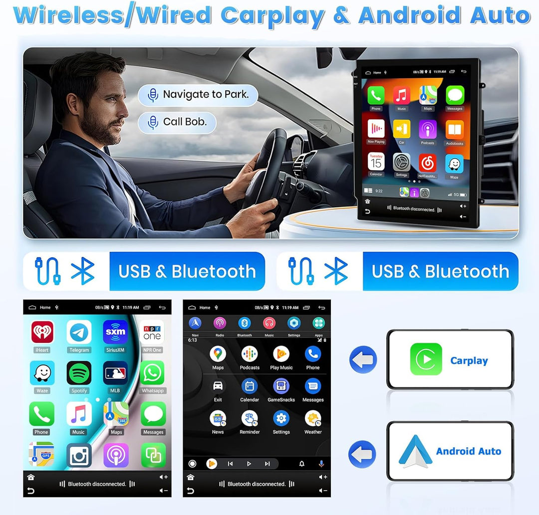 Hikity 2G 64G Autoradio Android 15 Für Opel Insignia Buick Regal 2009-2013 mit Wireless Carplay Andr