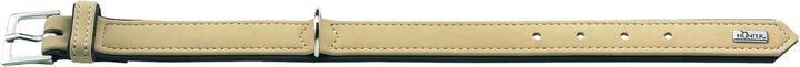 HUNTER SOFTIE Hundehalsband, Kunstleder, samtig, pflegeleicht, 30 (XXS-XS), beige, 30 (XXS-XS)