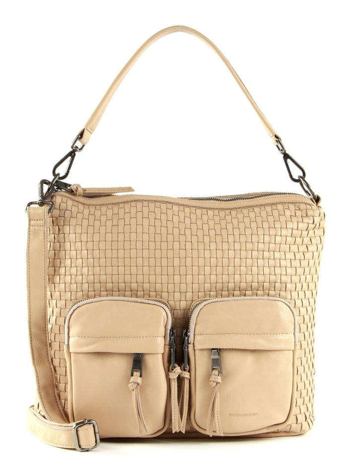 FREDsBRUDER Tasche Noon mit Label-Applikationen Damen Einheitsgrösse Cream, Einheitsgrösse Cream